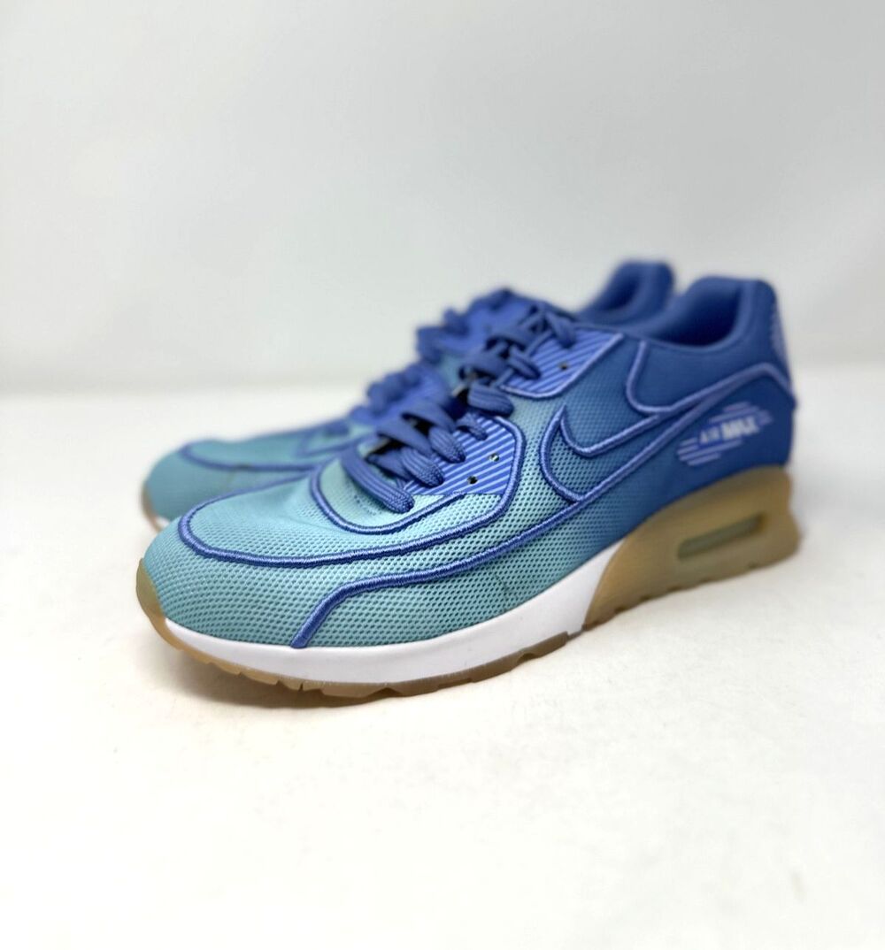 Nike Air Max 90 Shoes Blue Athletic Running Sneakers 917523 Women 10 / Men 8.5